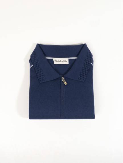 Castello d'OroBlue Polo T-shirt 100% Cotton Regular Fitimage467